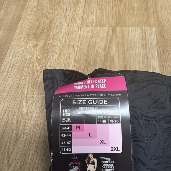 MAIDENFORM SHAPEWEAR WAIST NIPPER EXTRA FIRM BLACK BONED TUMMY TRAINER NEW - Picture 3 of 6